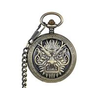 NESPIQ Pocket Watch Pendant Vintage Unique Hollow Mechanical Steampunk Pocket Watch Roman Numerals Pocket Watches Costume Accessory(B)