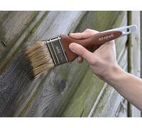 Nespoli Flat brush, Handle: TPE/PP plastic filaments, Brown/Grey, 65 mm