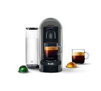Nespresso BNV420GRY1BUC1 VertuoPlus Vertuo Plus Deluxe Coffee and Espresso Machine by Breville, Grey, Plastic, Gray