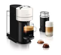 NESPRESSO by De'Longhi Vertuo Next ENV120.WAE Coffee Machine & Aeroccino Milk Frother - Black & White, White,Black