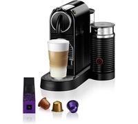 Nespresso CitiZ Coffee Machine with Integrated Aeroccino Milk Frother Black