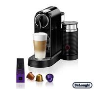 Nespresso By De'longhi Citiz Capsule Coffee Machine With Aeroccino Milk Frother Espresso & Lungo, 19-Bar Pressure, Black