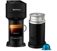NESPRESSO by Krups XN911NG0 Smart Pod Coffee Machine with Aeroccino Milk Frother - Black, Black
