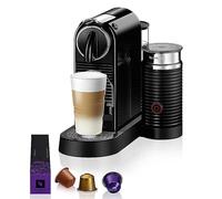 Nespresso by Magimix Citiz Pod Coffee Machine with Milk Frother- Black 11317 Crema