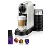 Nespresso by Magimix Citiz Pod Coffee Machine with Milk Frother- White 11319 Crema