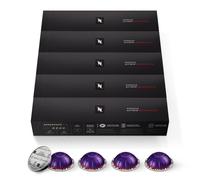 Nespresso Capsules VertuoLine, Altissio Decaffeinato, Dark Roast Espresso, 50 Count Espresso Coffee Pods, Brews 1.35 Ounce (VERTUO ONLY)