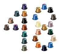 Nespresso Classic Capsule Variety Bundle - 48 Mixed Starter Pack - Get the Complete Grands Crus Coffee Range (2x Each Flavour) + Vivid Chef Full Colour Printed A5 Guide