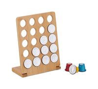 Nespresso Coffee Pod Holder 20 Capsules Bamboo Stand Organiser Station Dispenser