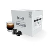 Nespresso? Compatible* Intense Recyclable Aluminium Coffee Capsules by Dualit | 50 Pack - 5 X 10 Pk - 50 Servings of Premium Eco Friendly Coffee Pods