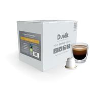 Nespresso Compatible Organic Colombian Home Compostable Coffee Capsule by Dualit 50 Servings 5x10 Pk of Single Origin Coffee Pod 100% Home Coffee Pod