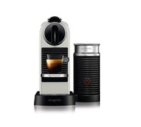 Nespresso De'Longhi CitiZ EN267.WAE, Capsule Milk Frother, Single-Serve Pod Coffee Machine, Cappuccino Maker, 19 Bar Pressure, 2 Cup Sizes, Welcome