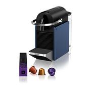 Nespresso De'Longhi Pixie EN127.BL Capsule Coffee Machine with Two Direct Selection Buttons, ECO Mode, Compact Design, 19 Bar Pressure System, 1260 W, Blue/Black