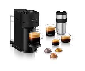 Nespresso Krups VERTUO Next XN910N Pod Coffee Maker, Krups Espresso Machine, Coffee Various Sizes, 5 Cup Sizes, Centrifusion Technology, 30s Heating, WiFi, Bluetooth, Matte Black