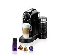Nespresso CitiZ Coffee Machine with Integrated Aeroccino Milk Frother Black