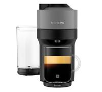 Nespresso Original Vertuo Pop+ Coffee & Espresso Maker by Breville, Grey | Dark grey coffee and espresso machine with compact design, 25 fl. oz. side tank, 30 second heat-up and one touch brewing.