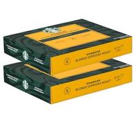 Nespresso Professional Starbucks Blonde Espresso Roast Coffee Capsules x50 (Pack of 2, Total 100 Capsules) - Sweet Cereal Notes with Bright Balanced Arabica Flavour