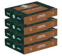 Nespresso Professional Starbucks House Blend Coffee Capsules x50 (Pack of 4, Total 200 Capsules) - with Toasted Nut and Cocoa Hints