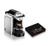 Nespresso Professional Zenius Automatic Coffee Machine, includes 50 Coffee Capsules - Coffee Maker for Small Offices - Silver