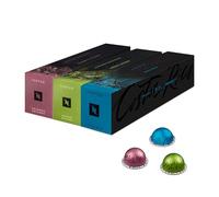 Nespresso Vertuo Coffee Pods, 30 Mixed Pack Master Origins - 10 x Mexico, 10 X Colombia, 10 X Costa Rica. Make Espressos, Cappuccino, Lattes and Iced Coffee at home. Recyclable Pods