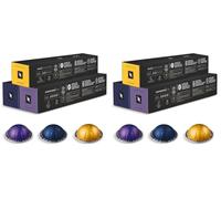 Nespresso Vertuo Coffee Pods Espresso Variety Pack - 30 Capsules (3 sleeves) Includes 10 Altissio, 10 Diavolto, 10 Voltesso Pods (Pack of 2)