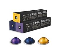 Nespresso Vertuo Coffee Pods Espresso Variety Pack - 30 Capsules (3 sleeves) Includes 10 Altissio, 10 Diavolto, 10 Voltesso Pods
