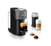 Nespresso Vertuo Next Coffee Machine Dark Grey & Milk frother by De'longhi