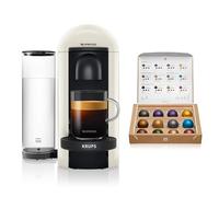 Nespresso Vertuo Plus Automatic Pod coffee machine for Americano, Decaf, Espresso by Krups in White [Amazon Exclusive]