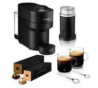 Nespresso Vertuo Pop Barista Coffee Machine Bundle by De'Longhi, Compact Footprint, Starter Kit Includes Coffee Capsules, Mugs, Milk Frother And