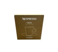 Nespresso -View Collection: Set of 2 Espresso Glass Cups and Saucers (80 ml)