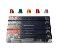 Nespresso World Explorations Pack: Envivo, Fortissio, Linizio, Shanghai, Buenos Aires Lungo - 50 Capsules