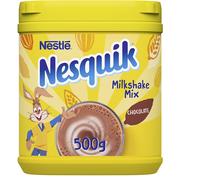 Nesquik Chocolate Flavoured Milkshake Powder, For Milk, Fortified with Vitamin D, Breakfast, After School Snack, 500g Tub