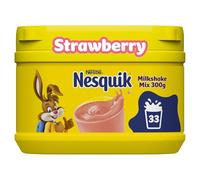 Nesquik Strawberry Flavoured Milkshake Powder, with Vitamin D, 300g Tub (Pack of 1)