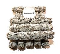NessaStores 5 pcs California White Sage Extra Large Smudge Sticks, 9-Inch Hand Tied, All Natural, Ethically Sourced for Home Cleansing, Stress Relief, & Clearing Negative Energy JC-139