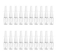 Nessbabus 20Pcs Refillable Nasal Spray Bottles - 10ml, Clear, Leak Proof, Transparent, Polyethylene Terephthalate (PET), Polypropylene (PP), Portable, Travel, Home Use, Saline, Essential Oils