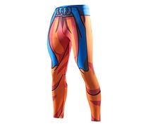 Nessfit Mens Compression Superhero Tights Pro Base Layer Leggings Gym Long Running Thermal Workout Pants (X-Large, Superhero 3)