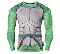 Nessfit Superhero Mens Compression Top Long Sleeve Gym Base Layer Training Fitness Shirt Workout Thermal Sweatshirt (X-Large, Superhero 8)