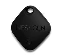 NESSGEN® ORBIT LocaTag Android Smart Tag Bluetooth Tracker (2025 Model) - (Black), Compatible with Android & Google Find My Hub, 1 Year Battery Life, Inc. Silicone Case & Spare Battery Bundle - Black