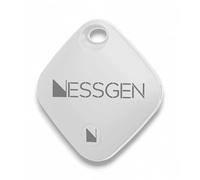 NESSGEN® ORBIT LocaTag Tracker Tag Compatible with Android, Samsung Galaxy - Tracker Devices with Silicone Case, Extra Battery Included - Smart Tag Ideal for Luggage, Keys - White