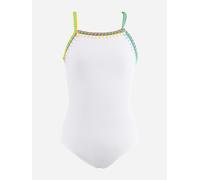 Nessi Byrd Girls Rosella Swimsuit in White - White - 4 Yrs