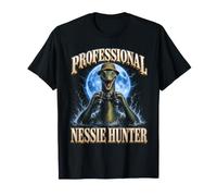 Nessie Hunter Loch Ness Monster Cryptid Binoculars T-Shirt