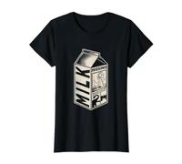 Nessie Loch Ness Monster Milk Box Scotland Cryptid Folklore Value Graphic T-Shirt, Women, Black, M