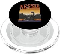 Nessie Loch Ness Monster Retro Sunset Lake PopSockets PopGrip for MagSafe