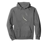 Nessie Mythical Motif Fantasy Art Nessie Pullover Hoodie, Adult Unisex, Asphalt Grey, Large