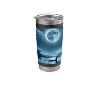 Nessie The Loch Ness Monster Under Full Moon Stainless Steel Insulated Tumbler