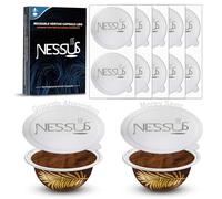 NESSUS Aluminum Foils Lids for Reusable Nespresso Pods Vertuo, Foil Seals to Refill Vertuoline Capsules Coffee Pods, Compatible with Nespresso VertuoLine Machine(120 pcs, 62mm)
