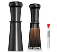 Nessus WDT Espresso Distribution Tool, Espresso Accessories with Built-in Cleaning Brush, 0.35mm 10 Needle Distributor and Extra 10 Needles for Espresso Stirrer, Aluminum Handle with Stand for Barista