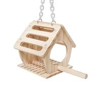Nest Bed Bird Shelter - Wooden Bed for Breeding | Bird House Bed Yard Garden, Warm Shelter for Hanging Bird Nests, Decorative Nesting Cage D