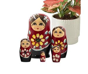 Nest Dolls - Wood, 175g, Russian Doll, Exotic Design Talent | Effortless Sharing Solution, Nesting Doll, Table Ornament for Bedroom Entrance Nursery Living Room Holiday Table Center Display