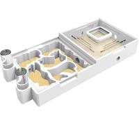 Nest Farm for Live Ants and Queen - Ant Farms with Yellow Sand Observation Transparent Ant Farm for Adults 3D Printed Nest Ant Workshop Castle Ant Garden Queen (WT2-3)