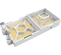 Nest Farm for Live Ants and Queen - Ant Farms with Yellow Sand Observation Transparent Ant Farm for Adults 3D Printed Nest Ant Workshop Castle Ant Garden Queen (WT2-4)
